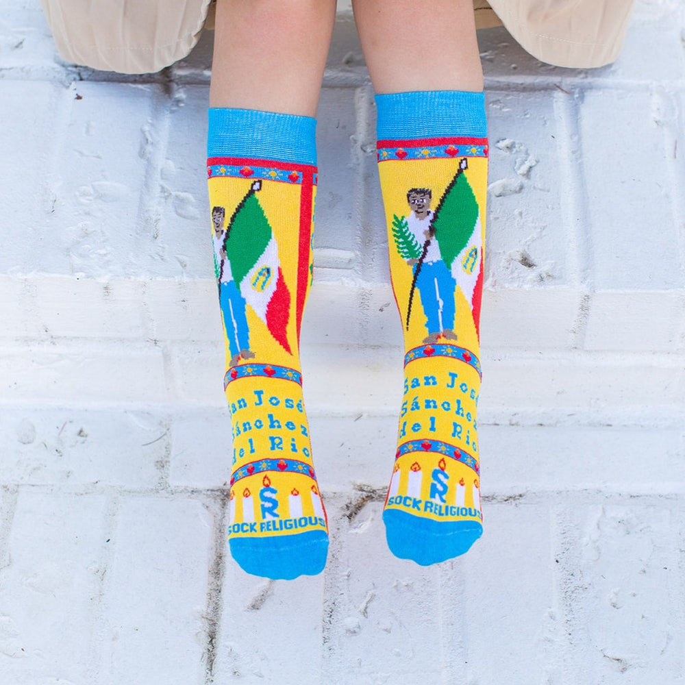 St. Jose Sanchez Del Rio Kids Socks | Sock Religious | Lent Socks ...