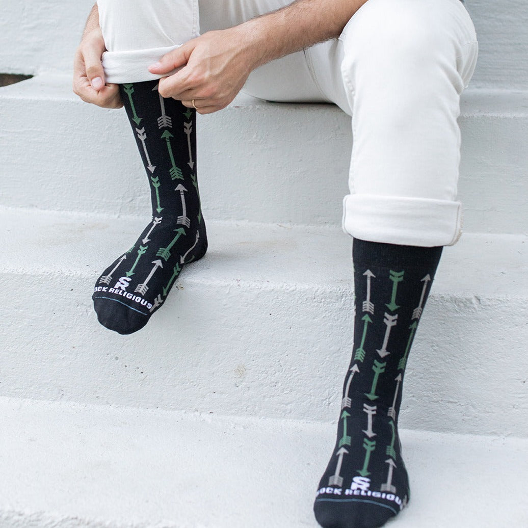 St. Sebastian Adult Socks