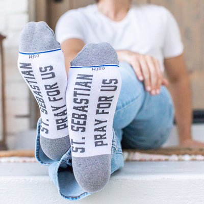 St. Sebastian - Patron of Athletes Adult XL Socks