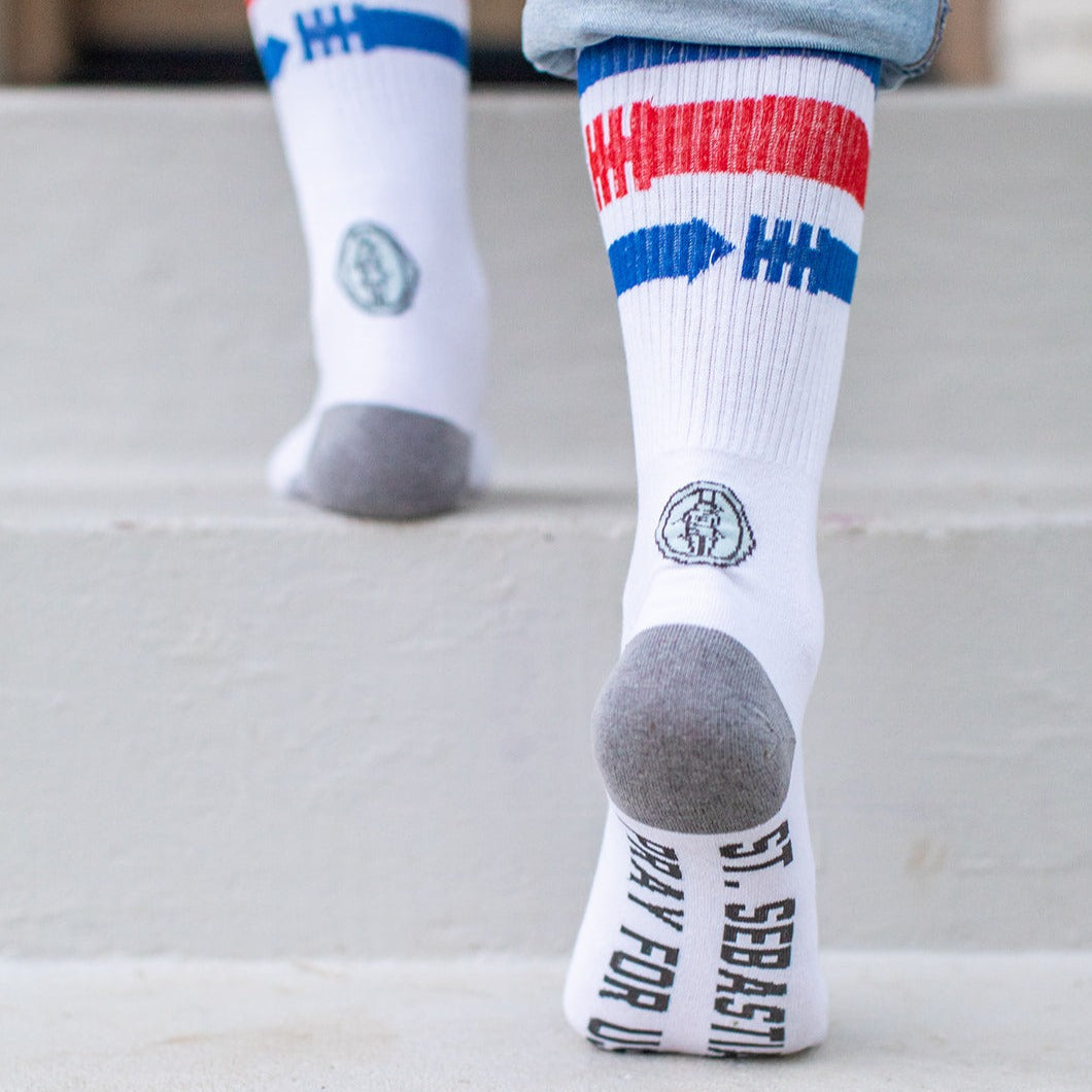 St. Sebastian - Patron of Athletes Adult Socks