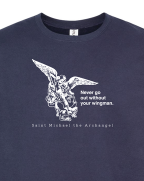 Never Go Without Your Wingman - St. Michael the Archangel Sweatshirt (Crew  Neck)